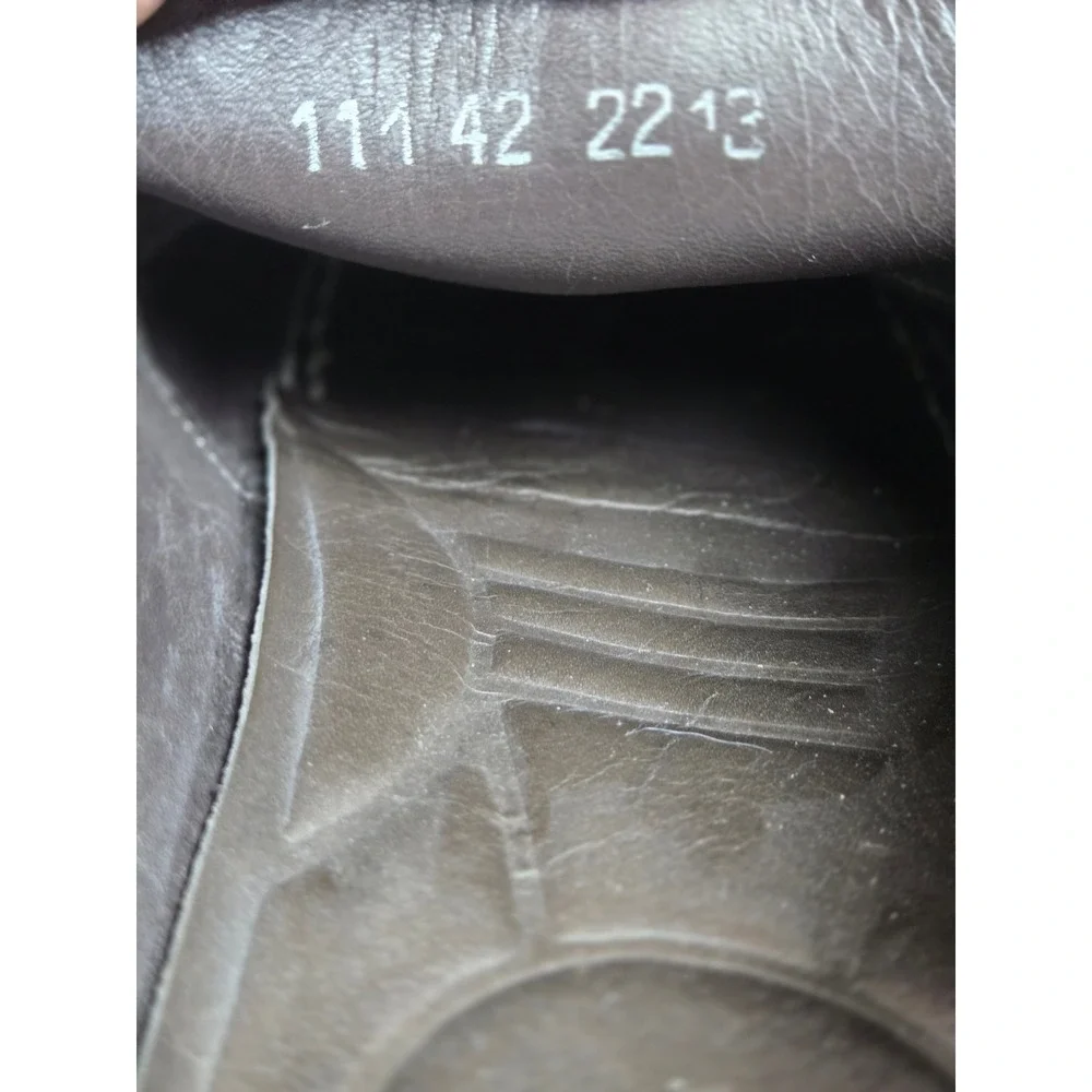Sapataria Cometa Black Leather Penny‎ Loafers Mens Size 42 Almond Toe Slip Shoe